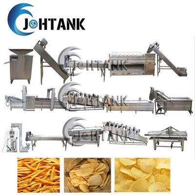 خط تولید چیپس سیب زمینی 100kg/H از فولاد ضد زنگ 304