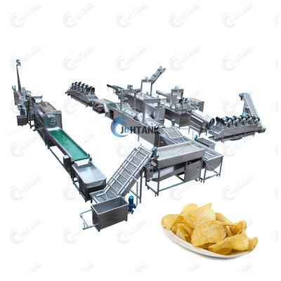 1000kg/H خط تولید چیپس سیب زمینی سرخ کرده