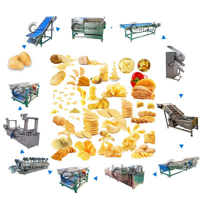 Lays Cassava French Crisp Automatic Snacks made 1000kg/hr