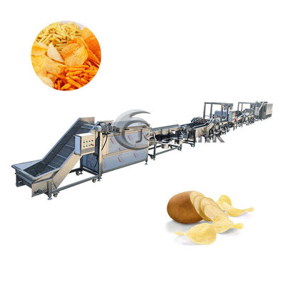 دستگاه ساخت چیپس تمام اتوماتیک از فولاد ضد زنگ 304 500 کیلوگرم در ساعت