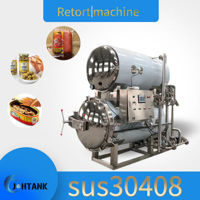 دستگاه اتوکلاو غوطه ور در آب استریلایزر دو لایه برای بسته بندی مواد غذایی وکیوم