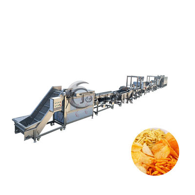خط تولید سیب زمینی سرخ کرده نیمه خودکار منجمد 2000 کیلوگرم در ساعت