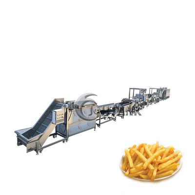 خط تولید چیپس سیب زمینی دستگاه تولید سیب زمینی سرخ شده کاملاً اتوماتیک SS304