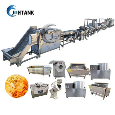 خط تولید چیپس سیب زمینی دستگاه تولید سیب زمینی سرخ شده کاملاً اتوماتیک SS304