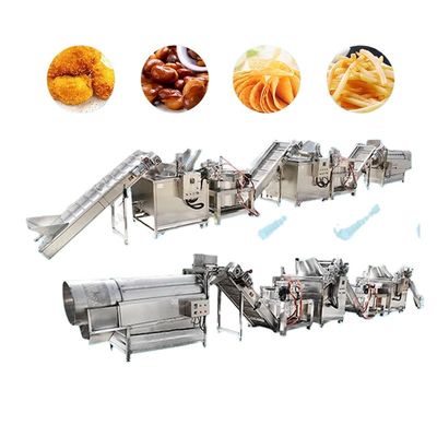 دستگاه تولید سیب زمینی سرخ کرده 1000kg/H تمام اتوماتیک