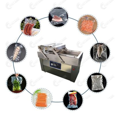دستگاه بسته بندی وکیوم دو محفظه گوشت مرغ